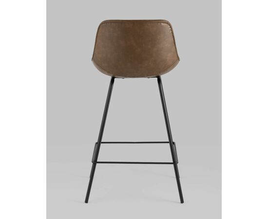 Стул полубарный TEXAS экокожа коричневый, изображение 5 | Интернет магазин мебели и декора LifeDekor