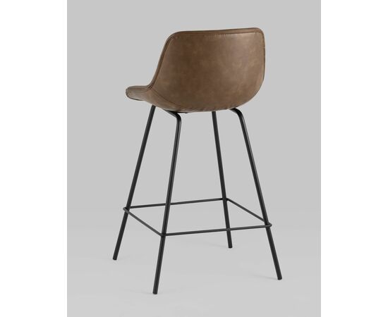 Стул полубарный TEXAS экокожа коричневый, изображение 6 | Интернет магазин мебели и декора LifeDekor