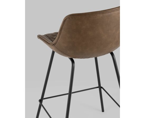 Стул полубарный TEXAS экокожа коричневый, изображение 7 | Интернет магазин мебели и декора LifeDekor