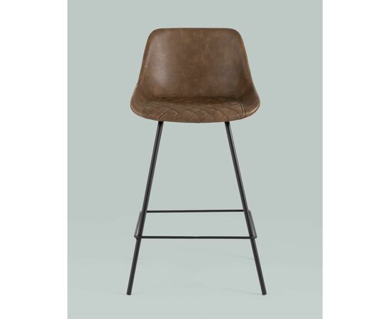 Стул полубарный TEXAS экокожа коричневый, изображение 3 | Интернет магазин мебели и декора LifeDekor