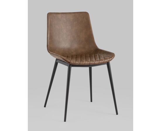 Стул TEXAS экокожа коричневый, изображение 2 | Интернет магазин мебели и декора LifeDekor