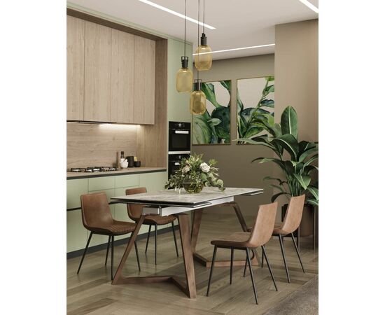 Стол обеденный Артизан раскладной 140-200*85 керамика, изображение 5 | Интернет магазин мебели и декора LifeDekor