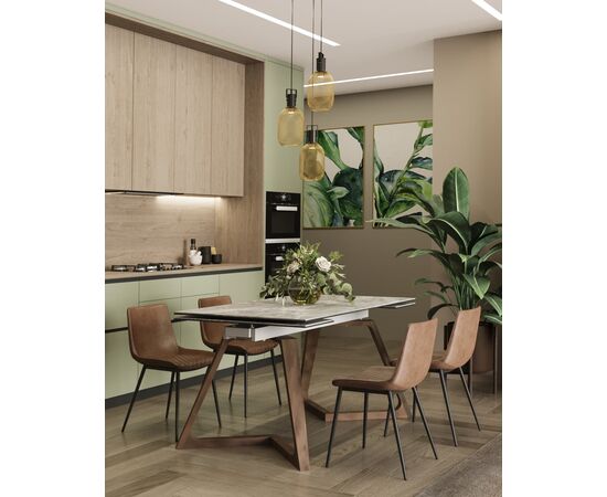 Стул TEXAS экокожа коричневый, изображение 17 | Интернет магазин мебели и декора LifeDekor