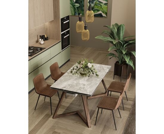 Стул TEXAS экокожа коричневый, изображение 18 | Интернет магазин мебели и декора LifeDekor