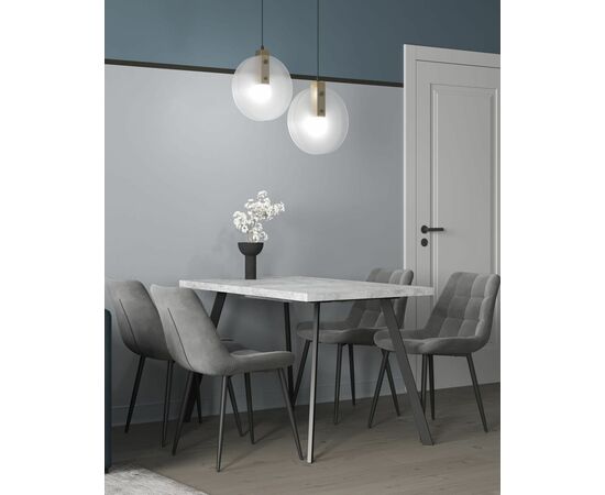 Стул Флекс велюр серый, изображение 5 | Интернет магазин мебели и декора LifeDekor