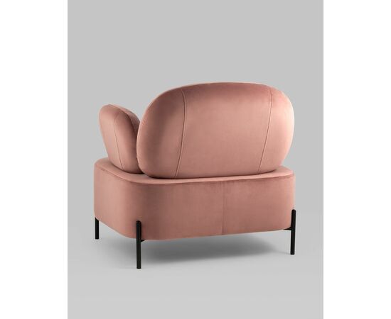 Кресло Кэнди с подлокотниками велюр пыльно-розовый, изображение 10 | Интернет магазин мебели и декора LifeDekor