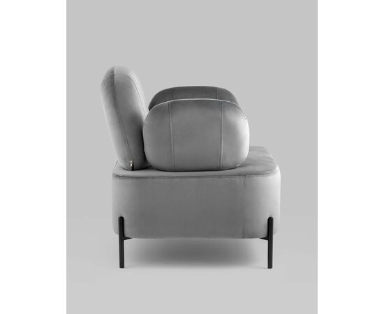 Кресло Кэнди с подлокотниками велюр серый, изображение 18 | Интернет магазин мебели и декора LifeDekor