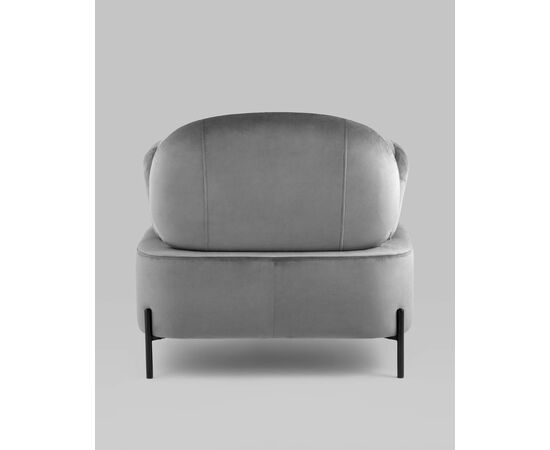 Кресло Кэнди с подлокотниками велюр серый, изображение 19 | Интернет магазин мебели и декора LifeDekor