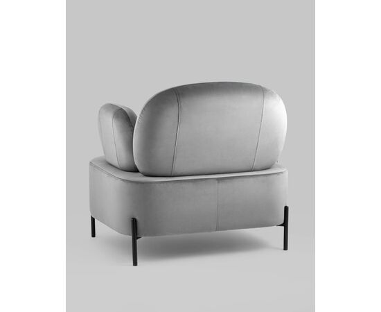 Кресло Кэнди с подлокотниками велюр серый, изображение 20 | Интернет магазин мебели и декора LifeDekor