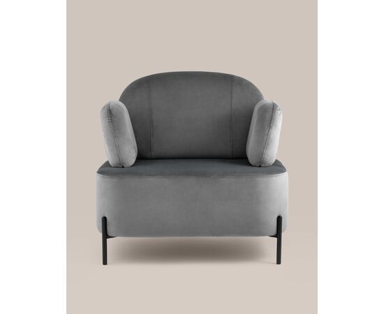 Кресло Кэнди с подлокотниками велюр серый, изображение 17 | Интернет магазин мебели и декора LifeDekor