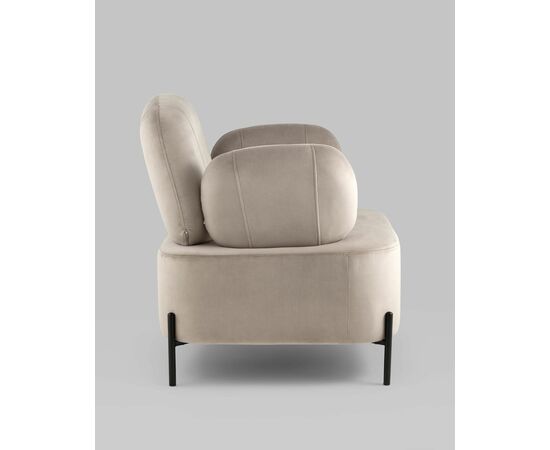 Кресло Кэнди с подлокотниками велюр серо-бежевый, изображение 9 | Интернет магазин мебели и декора LifeDekor