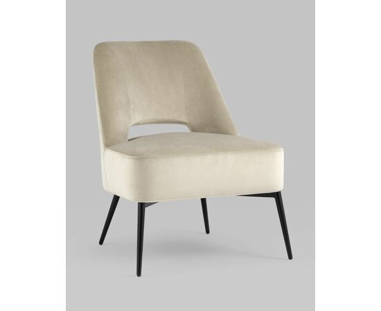 Кресло лаунж Бостон велюр бежевый, изображение 2 | Интернет магазин мебели и декора LifeDekor