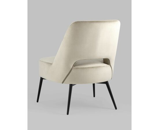 Кресло лаунж Бостон велюр бежевый, изображение 10 | Интернет магазин мебели и декора LifeDekor