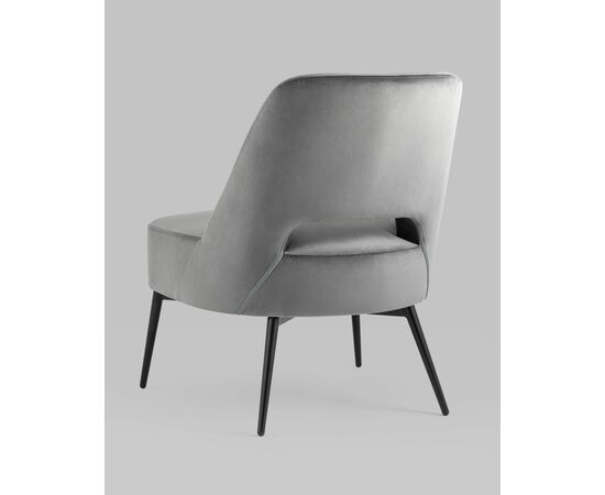 Кресло лаунж Бостон велюр тёмно-серый, изображение 10 | Интернет магазин мебели и декора LifeDekor