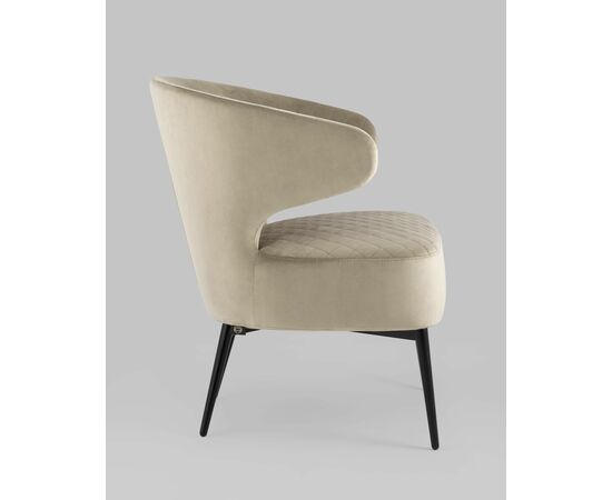 Кресло лаунж Royal велюр бежевый, изображение 8 | Интернет магазин мебели и декора LifeDekor