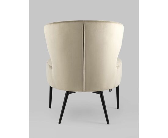 Кресло лаунж Royal велюр бежевый, изображение 9 | Интернет магазин мебели и декора LifeDekor