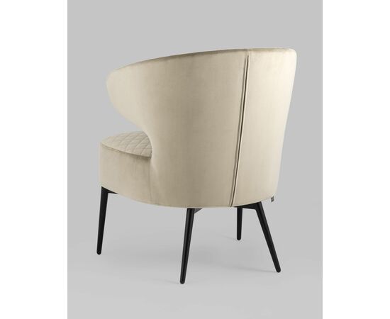 Кресло лаунж Royal велюр бежевый, изображение 10 | Интернет магазин мебели и декора LifeDekor