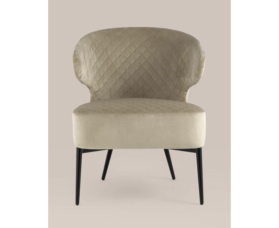 Кресло лаунж Royal велюр бежевый, изображение 7 | Интернет магазин мебели и декора LifeDekor