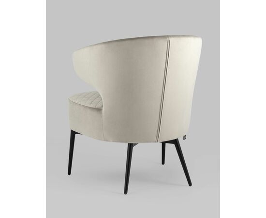 Кресло лаунж Royal велюр серо-бежевый, изображение 14 | Интернет магазин мебели и декора LifeDekor