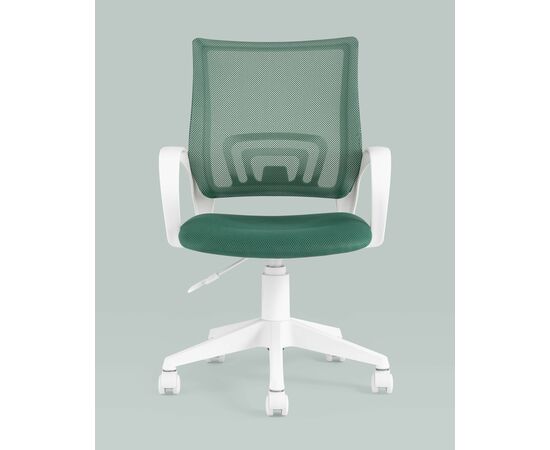 Кресло офисное TopChairs ST-BASIC-W зеленый крестовина пластик белый, изображение 4 | Интернет магазин мебели и декора LifeDekor