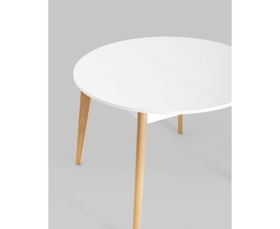 Стол Rondo 100-135*100 бук/белый, изображение 7 | Интернет магазин мебели и декора LifeDekor