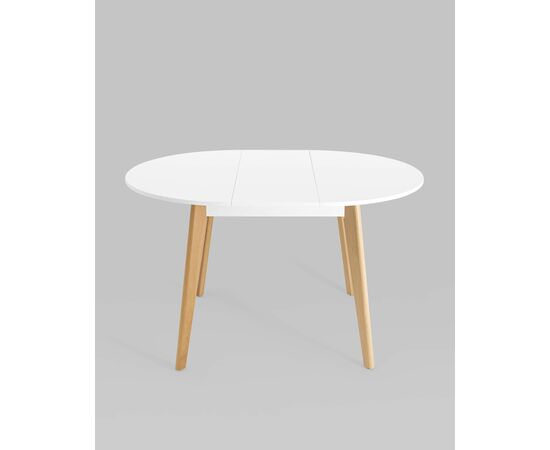 Стол Rondo 100-135*100 бук/белый, изображение 5 | Интернет магазин мебели и декора LifeDekor