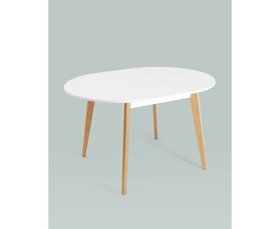 Стол Rondo 100-135*100 бук/белый, изображение 4 | Интернет магазин мебели и декора LifeDekor