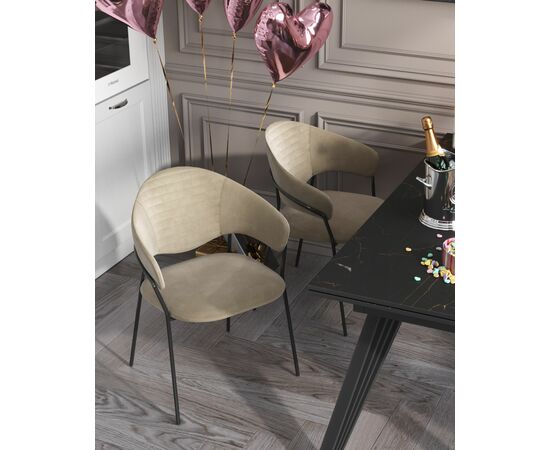 Стул Алексис велюр капучино, изображение 5 | Интернет магазин мебели и декора LifeDekor