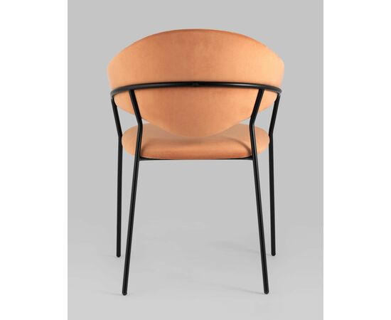 Стул Алексис велюр оранжевый, изображение 9 | Интернет магазин мебели и декора LifeDekor