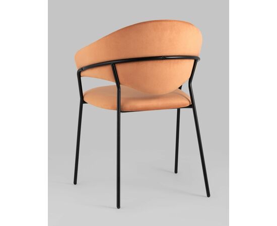 Стул Алексис велюр оранжевый, изображение 10 | Интернет магазин мебели и декора LifeDekor