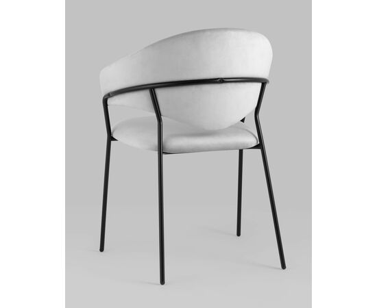 Стул Алексис велюр серый, изображение 10 | Интернет магазин мебели и декора LifeDekor