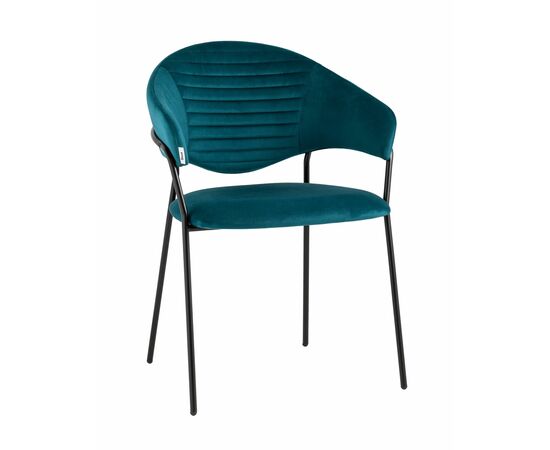 Стул Алексис велюр сине-зелёный | Интернет магазин мебели и декора LifeDekor