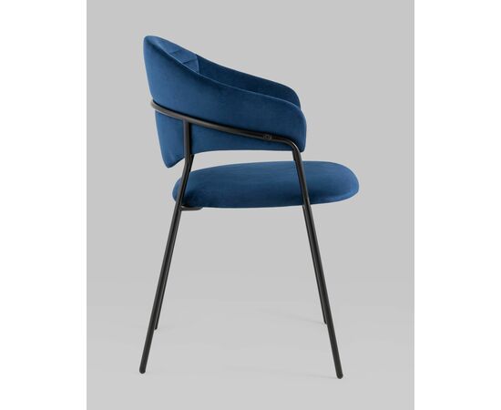 Стул Алексис велюр синий, изображение 6 | Интернет магазин мебели и декора LifeDekor
