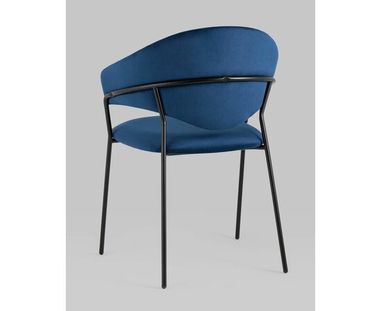 Стул Алексис велюр синий, изображение 8 | Интернет магазин мебели и декора LifeDekor