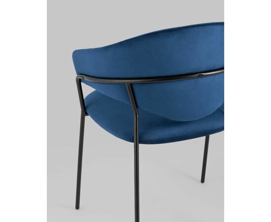 Стул Алексис велюр синий, изображение 9 | Интернет магазин мебели и декора LifeDekor