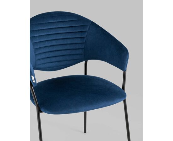 Стул Алексис велюр синий, изображение 10 | Интернет магазин мебели и декора LifeDekor