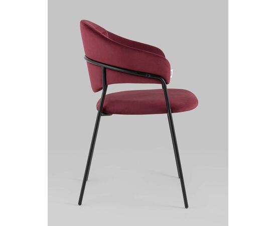 Стул Алексис велюр винный, изображение 6 | Интернет магазин мебели и декора LifeDekor