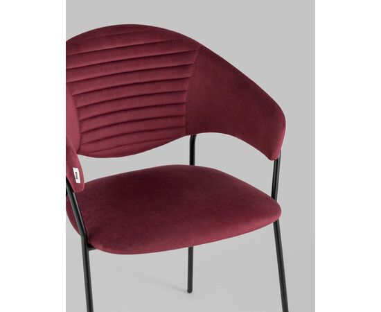Стул Алексис велюр винный, изображение 10 | Интернет магазин мебели и декора LifeDekor