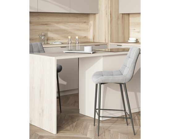 Стул барный Флекс велюр серый, изображение 3 | Интернет магазин мебели и декора LifeDekor