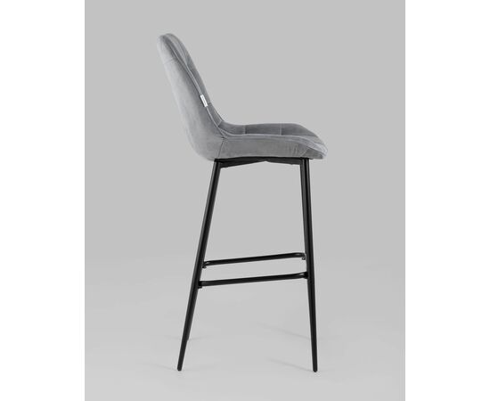 Стул барный Флекс велюр серый, изображение 6 | Интернет магазин мебели и декора LifeDekor