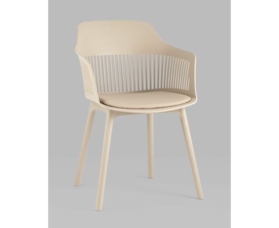 Стул Crocus с подушкой бежевый, изображение 2 | Интернет магазин мебели и декора LifeDekor