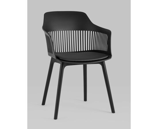 Стул Crocus с подушкой черный, изображение 2 | Интернет магазин мебели и декора LifeDekor