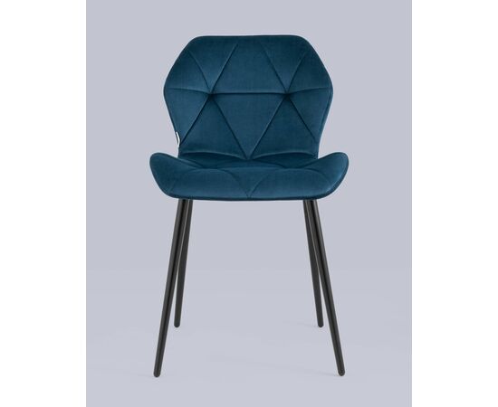 Стул Эдвин велюр синий, изображение 3 | Интернет магазин мебели и декора LifeDekor