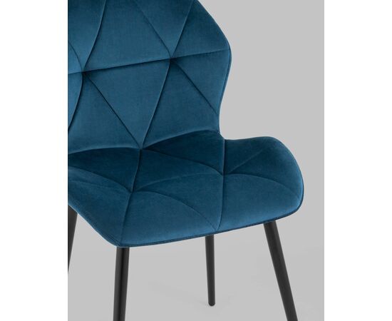 Стул Эдвин велюр синий, изображение 8 | Интернет магазин мебели и декора LifeDekor