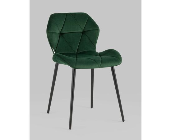 Стул Эдвин велюр зелёный, изображение 2 | Интернет магазин мебели и декора LifeDekor