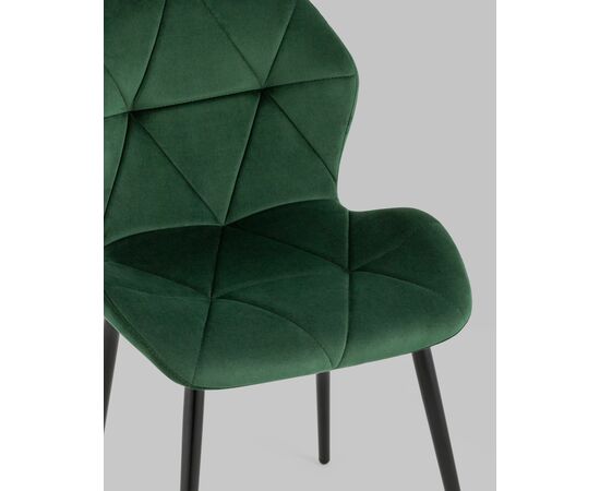 Стул Эдвин велюр зелёный, изображение 10 | Интернет магазин мебели и декора LifeDekor