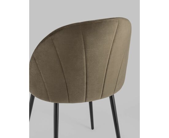 Стул Логан велюр коричневый, изображение 9 | Интернет магазин мебели и декора LifeDekor