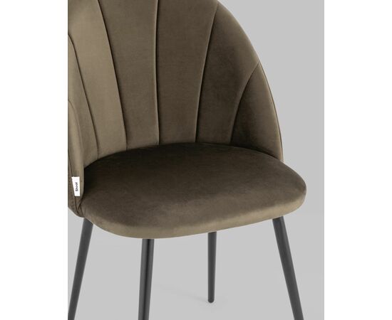 Стул Логан велюр коричневый, изображение 10 | Интернет магазин мебели и декора LifeDekor