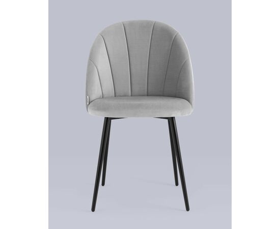 Стул Логан велюр светло-серый, изображение 5 | Интернет магазин мебели и декора LifeDekor