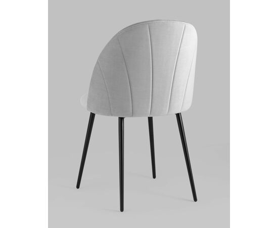 Стул Логан велюр светло-серый, изображение 8 | Интернет магазин мебели и декора LifeDekor